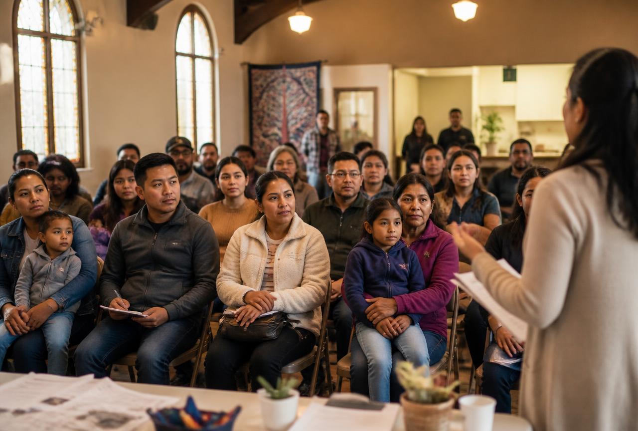 Taller comunitario Conoce tus Derechos con familias inmigrantes